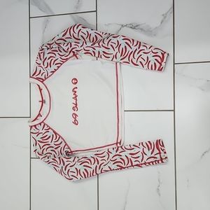 69 Slam Rashguard Long Sleeve Crop Top Size Large